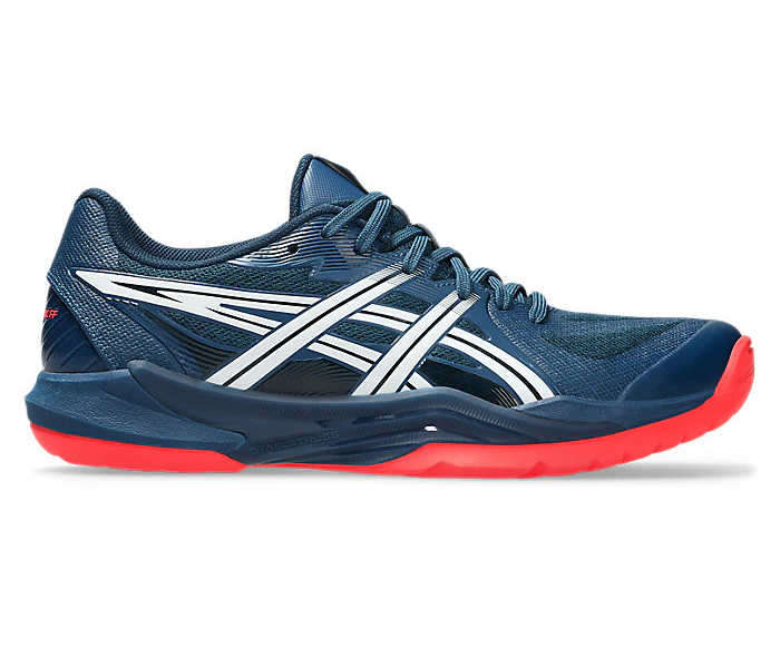 new - Asics Powerbreak FF Men's Court Shoes, Mako Blue/White