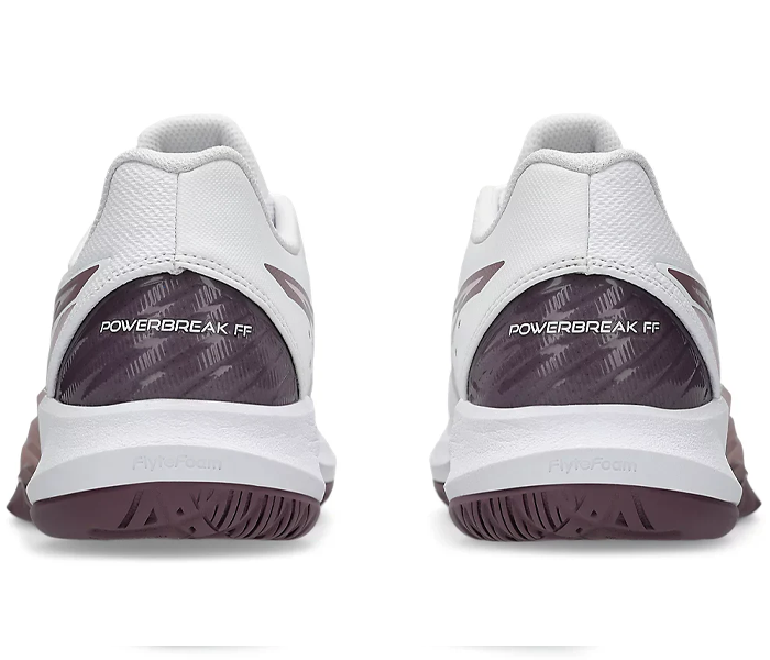 SALE - Asics PowerBreak FF Women's Squash Shoes, White / Dusty Mauve