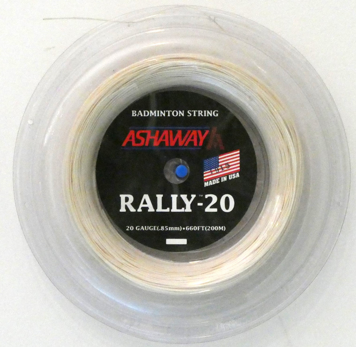 Ashaway Rally 20 Badminton String, Natural, 200 M REEL