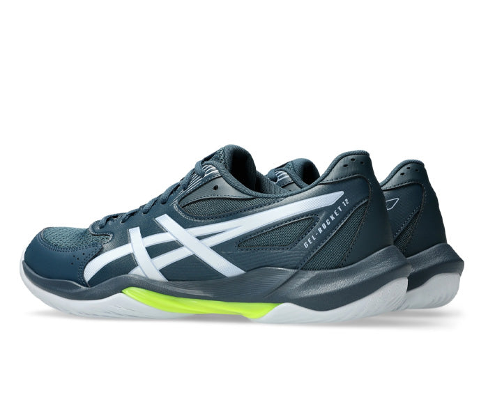 Asics Gel Rocket 12 Men's Court Shoe, Raw Indigo/White
