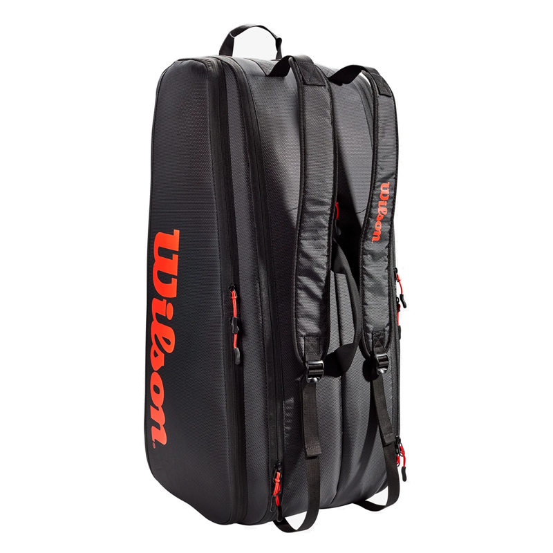 Wilson Tour 12 pack Racquet Bag, Red / Black