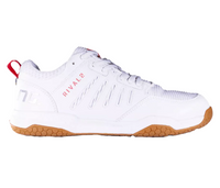 SAVE $20 - Salming Rival 2 Junior Shoes, White/Coral/Silver