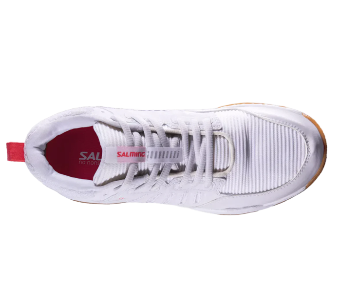 new - Salming Rival 2 Junior Shoes, White/Coral/Silver