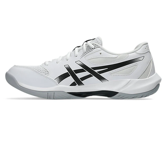 new - Asics Gel Rocket 12 Men's Court Shoes, White/Black