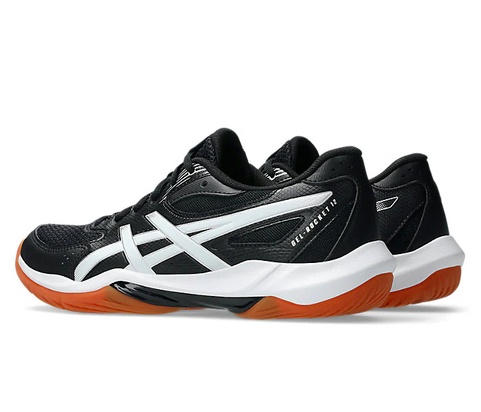Asics Gel Rocket 12 Women's Court Shoes, Black / White