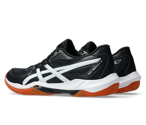 Asics Gel Rocket 12 Women's Court Shoes, Black / White