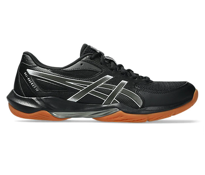 Asics Gel Rocket 12 Men's Court Shoes, Black/Gunmetal