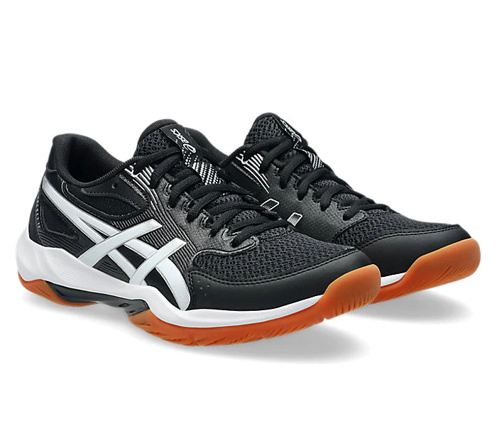 Asics Gel Rocket 12 Women's Court Shoes, Black / White