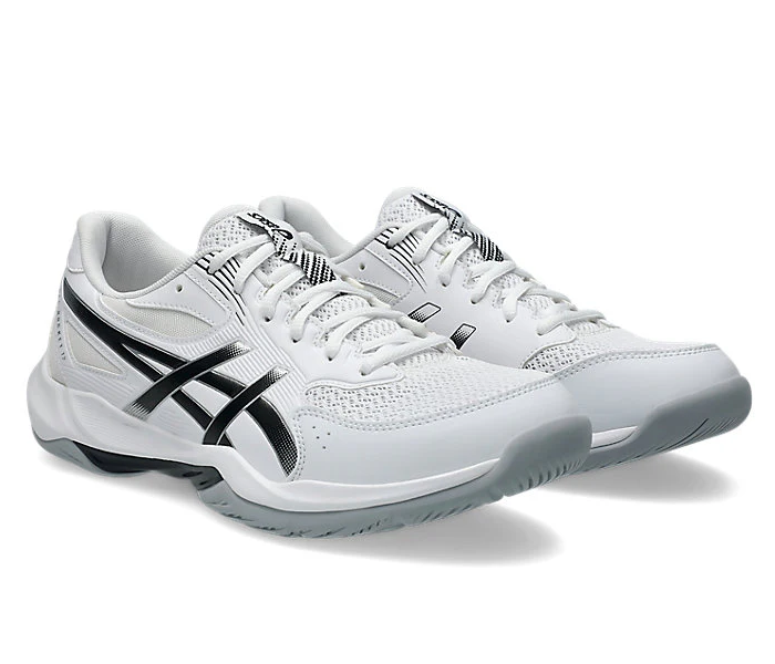 new - Asics Gel Rocket 12 Men's Court Shoes, White/Black