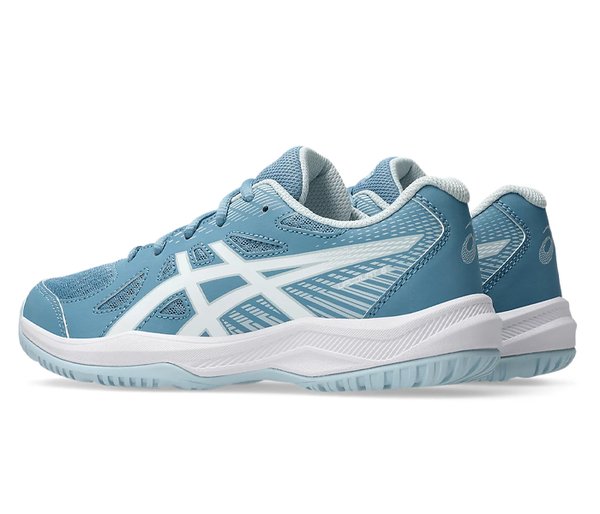 Asics Upcourt GS 6 Junior Court Shoes, Saba Blue/White