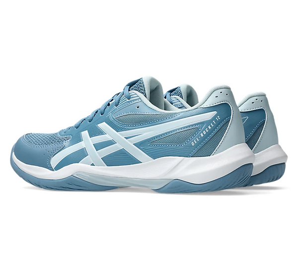 new - Asics Gel Rocket 12 Men's Court Shoes, Saba Blue/Cool Grey
