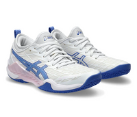 Asics Blast FF 3 UNISEX Court Shoes, White / Sapphire