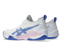Asics Blast FF 3 UNISEX Court Shoes, White / Sapphire