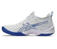Asics Blast FF 3 UNISEX Court Shoes, White / Sapphire