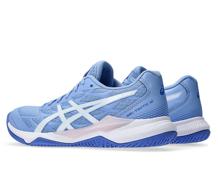 Asics Gel Tactic 12 Women's Court Shoes, Light Sapphire/White