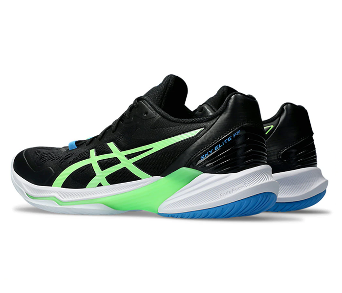 Asics Sky Elite FF 2 Men's Court Shoes, Black / Lime Burst