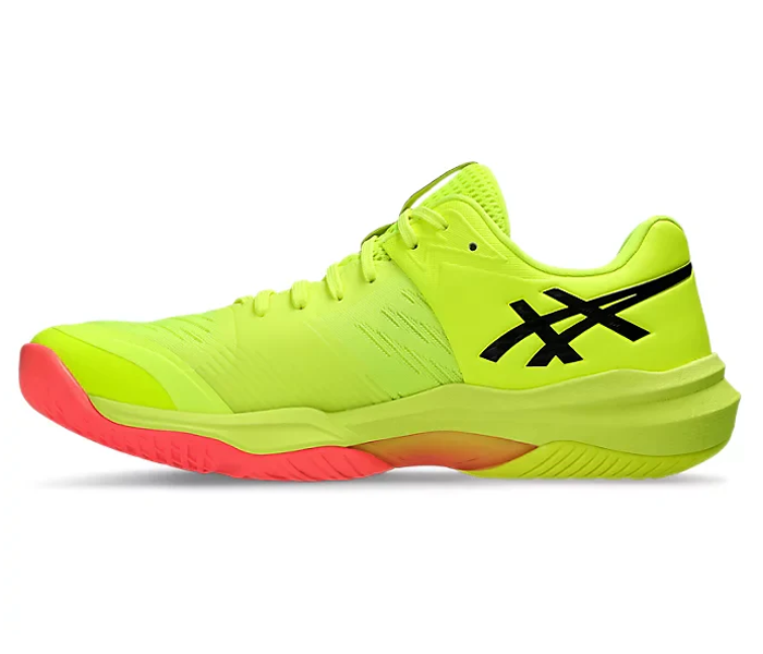 new - Asics Sky Elite FF 3 Paris Men's Court Shoes, Safety Yellow / Black
