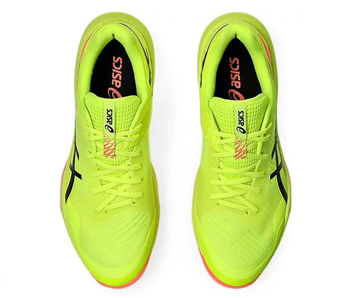 new - Asics Sky Elite FF 3 Paris Men's Court Shoes, Safety Yellow / Black
