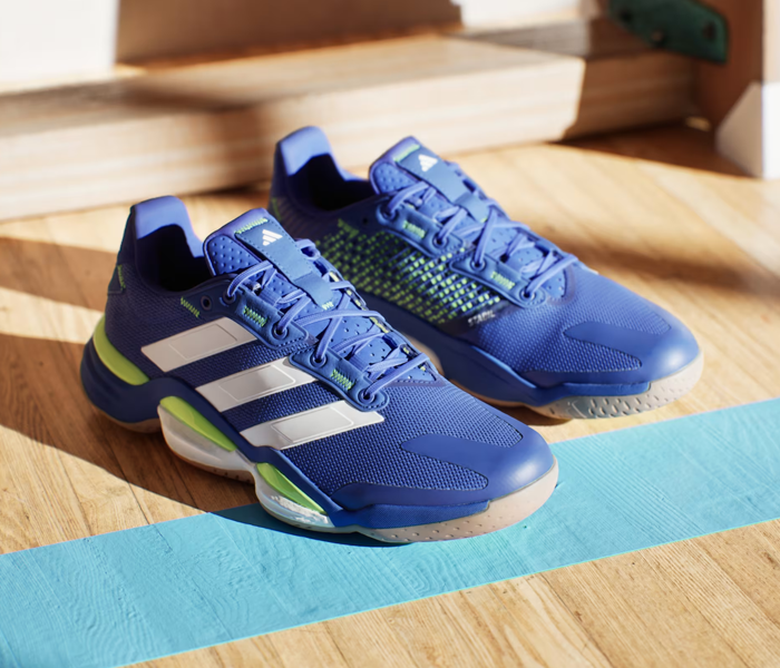 ADIDAS アディダスSTABIL16M 色:ルシッドブルー　サイズ:28.5 Adidas Stabil 16 Men's Indoor Court Shoes, Lucid Blue – SquashGear.com