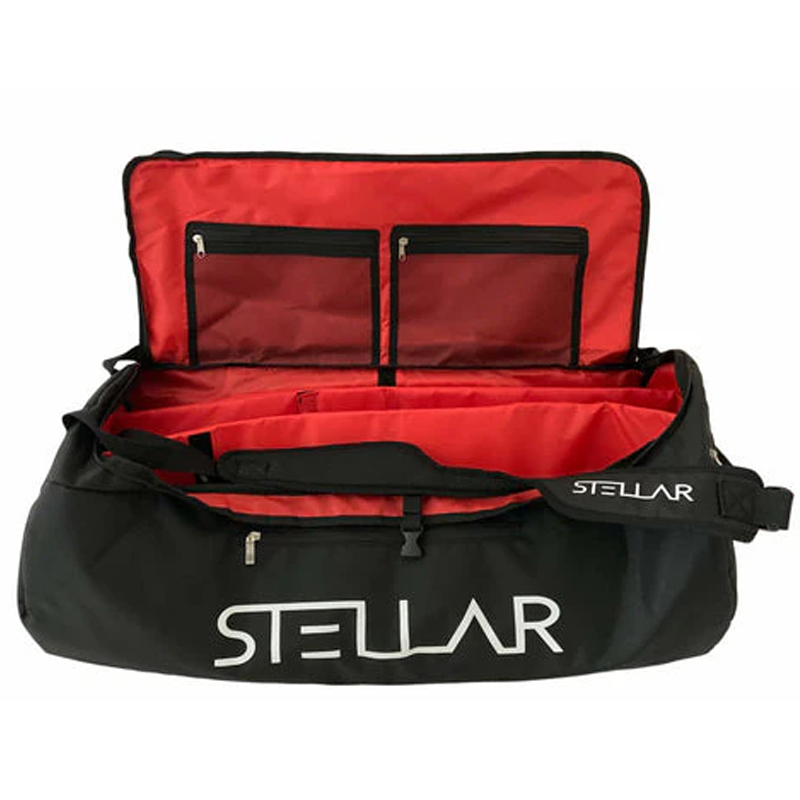 Stellar Sports Bag, Black with Red Lining