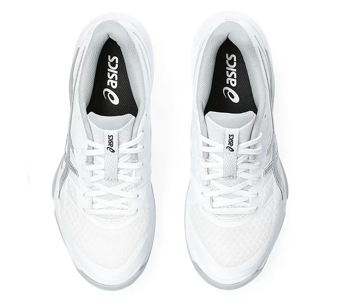 Sale $20 off - Asics Gel-Tactic 12 Women's Squash Shoes, White / Pure Silver - Discount in the cart