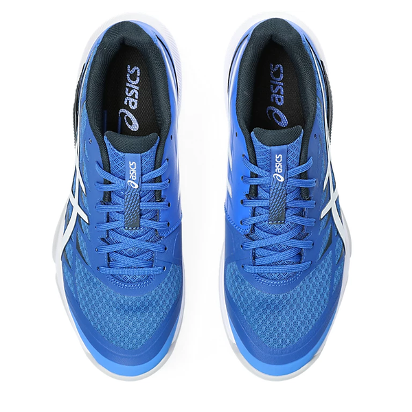 new - Asics Gel-Tactic 12 Men's Court Shoes, Illusion Blue / White