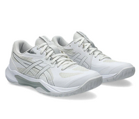new - Asics Gel Tactic 13 Women's Court Shoes, White/Pure Silver