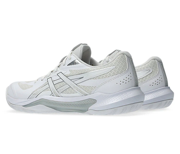new - Asics Gel Tactic 13 Women's Court Shoes, White/Pure Silver