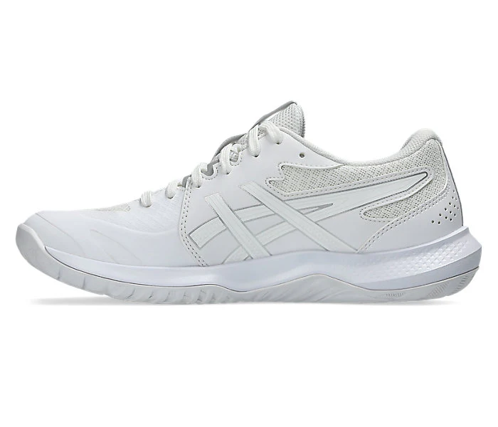 new - Asics Gel Tactic 13 Women's Court Shoes, White/Pure Silver