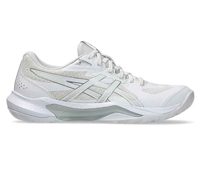 new - Asics Gel Tactic 13 Women's Court Shoes, White/Pure Silver