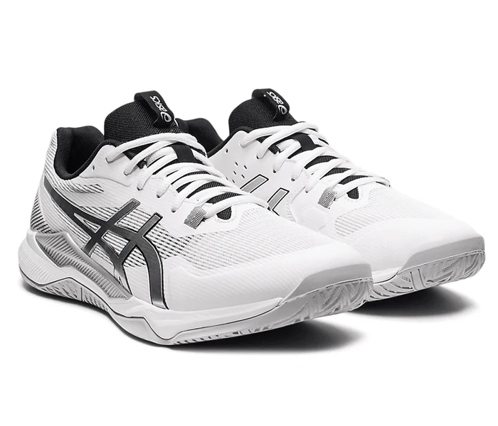 Sale $20 off - Asics Gel-Tactic Men's Court Shoes, White / Pure Silver - Discount in the cart