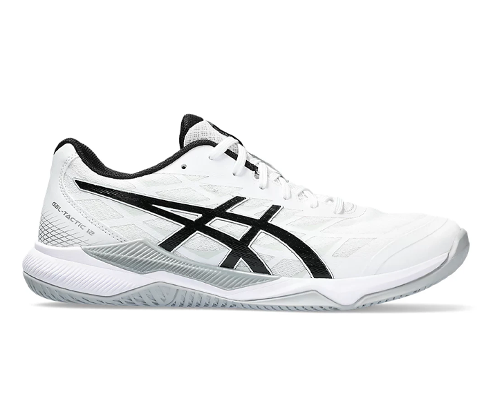 Asics Gel-Tactic 12 Men's Court Shoes, White / Black