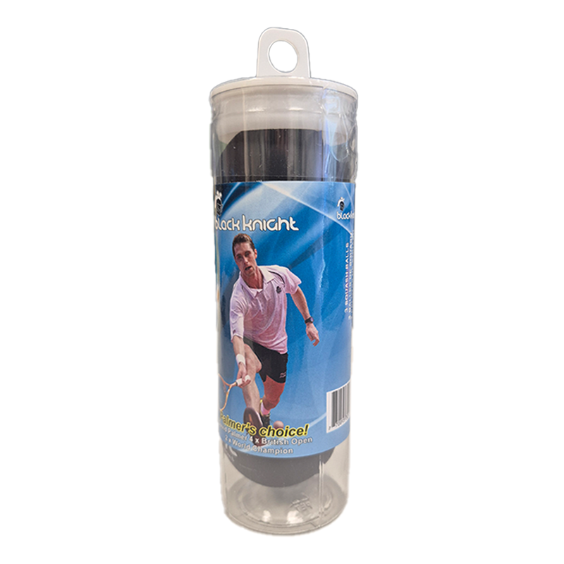 Black Knight Tru-Bounce Blue Dot Squash Balls, 3 Ball Pack