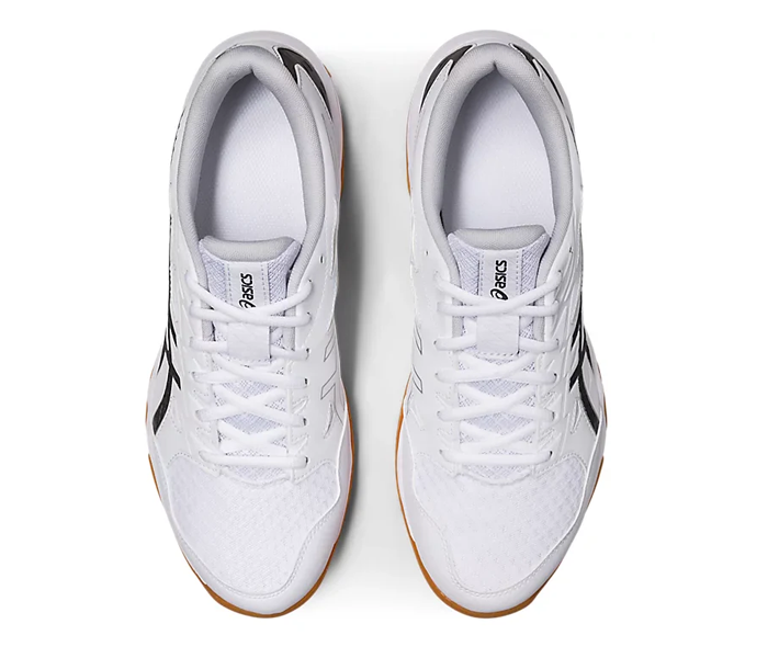 Asics Gel-Rocket 11 Men's Court Shoes, White/Pure Silver