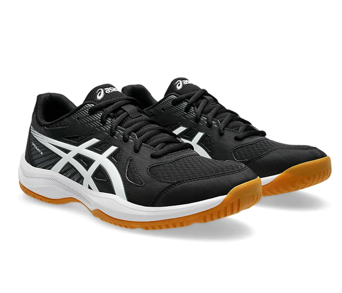 Asics Upcourt 6 Men's Court Shoes, Black / White