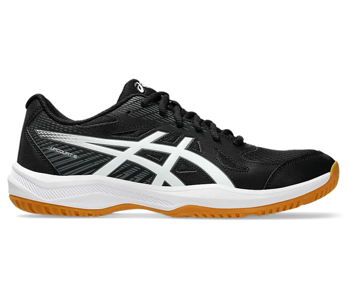 Asics Upcourt 6 Men's Court Shoes, Black / White
