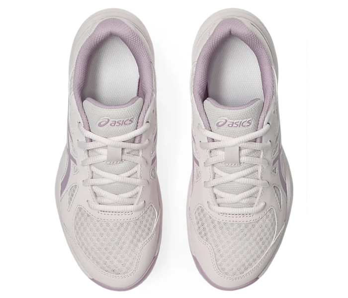 Asics Upcourt GS 6 Junior Court Shoes, Pale Pink/Light Ube