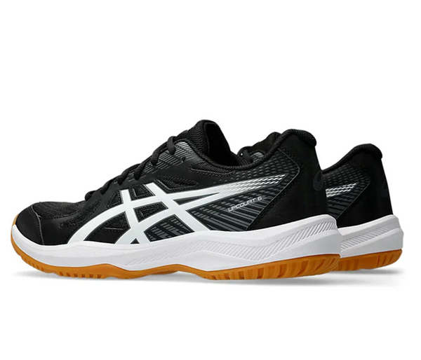 Asics Upcourt 6 Men's Court Shoes, Black / White