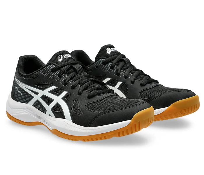 Asics Upcourt 6 Women's Court Shoes, Black/White