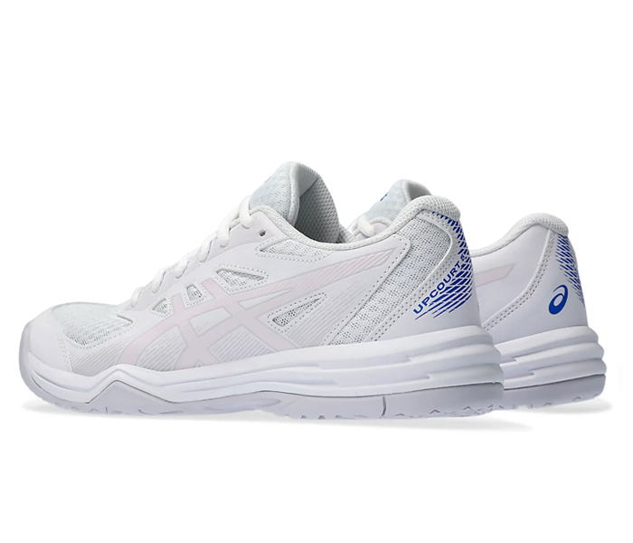 Asics Upcourt 5 Women's Court Shoes, White / Cosmos