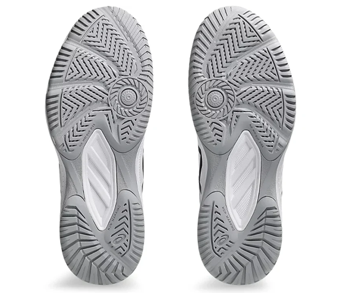 Asics Upcourt GS 6 Junior Court Shoes, White / Black