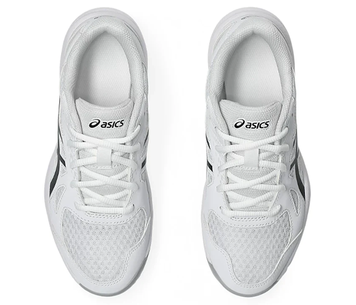 Asics Upcourt GS 6 Junior Court Shoes, White / Black