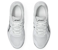 Asics Upcourt GS 6 Junior Court Shoes, White / Black