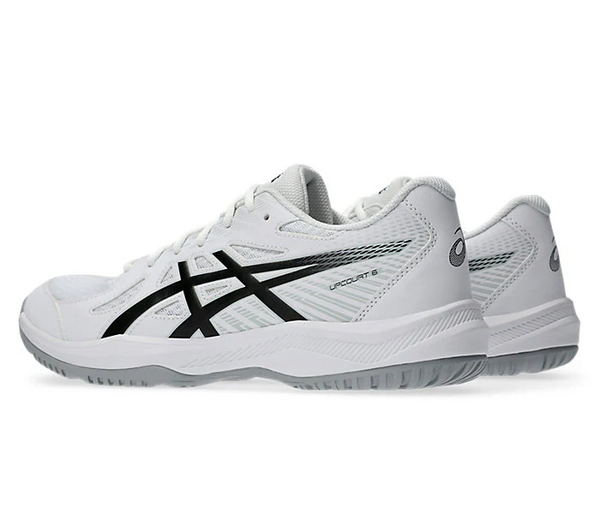 Asics Upcourt 6 Men's Court Shoes, White / Black