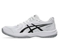 Asics Upcourt 6 Men's Court Shoes, White / Black
