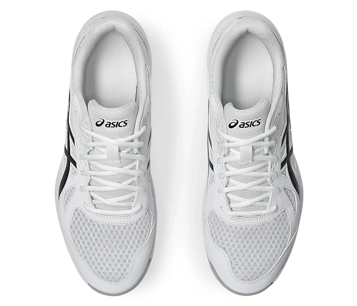 Asics Upcourt 6 Men's Court Shoes, White / Black