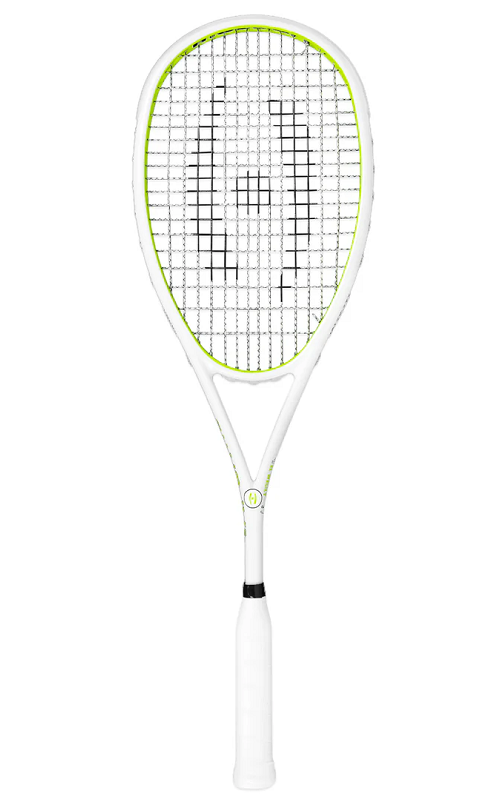 Harrow Vapor 115 Squash Racket, Custom Raneem El Welily, White/Lime