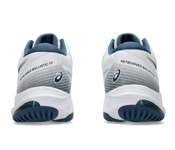 new color - Asics Netburner Ballistic FF MT 3 Men's Shoes, White/Vintage Indigo