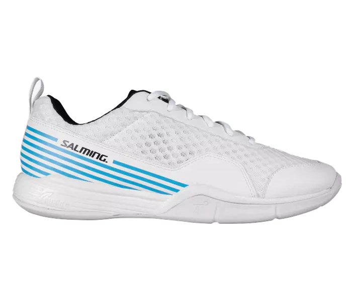 Salming Viper SL Men's Court Shoes, White / Gentle Blue