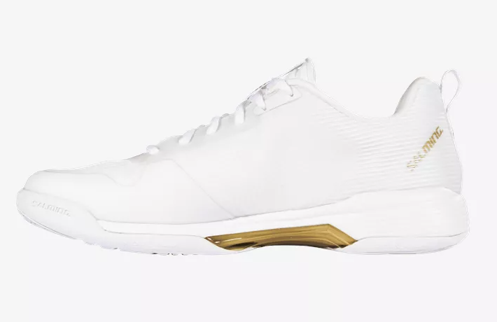 new - Salming Viper Pro Unisex Court Shoes, White/Gold